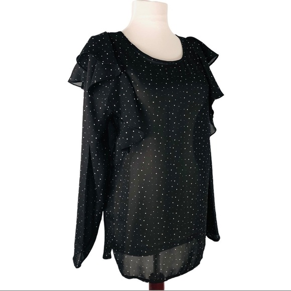 𝅺molly Bracken Star Woven Semi Sheer Blouse - Picture 5 of 14